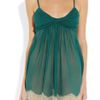 Jenny Packham Lacetrimmed Silkchiffon Chemise in Green - Lyst