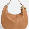 Jimmy Choo Solar Calf Large Leather Hobo in Brown (tan) - Lyst