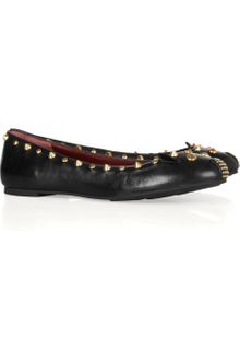 Marc By Marc Jacobs Studded Leather Mouse Ballet Flats - Lyst
