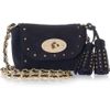 Mulberry Mini Lily Studded Suede Shoulder Bag in Blue (ink) - Lyst