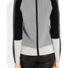 Narciso Rodriguez Colorblock Jersey and Ribbed Merino Wool Sweater in Gray - Lyst