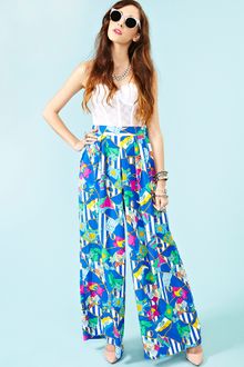 Nasty Gal Flag Em Down Palazzo Pant - Lyst