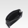 Prada Saffiano Leather Wristlet in Black for Men - Lyst