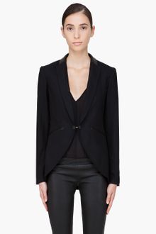 Rag & Bone Leather Trimmed Hubert Blazer - Lyst