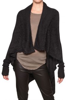 Rick Owens Mohair Silk Knit Cardigan - Lyst
