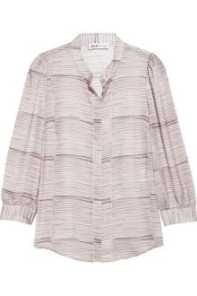 See By Chloé Printed Crepe De Chine Blouse - Lyst