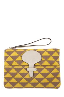 Tila March Clutch in Printed Canvas - Lyst