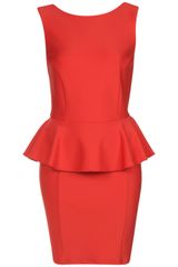 Topshop Peplum Scuba Pencil Dress
