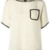 Tucker Tucker Keyhole Pocket Top Ivory in White (ivory) - Lyst