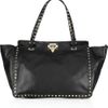 Valentino Studded Leather Tote in Black - Lyst