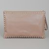 Valentino Rock Star Studded Clutch  in Beige - Lyst