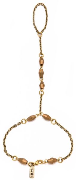 Vanessa Mooney The Cage Hand Ring Bracelet in Gold - Lyst