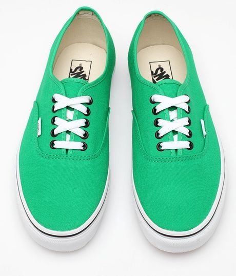 Vans Authentic in Bright Green in Green for Men | Lyst