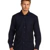 Versace Long Sleeve Subtle Jacquard Button Down Shirt in Blue for Men (v) - Lyst