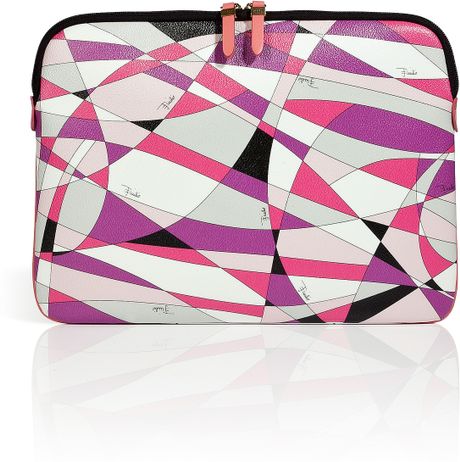 Emilio Pucci Laptop Case in Pink (silver) - Lyst