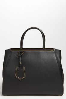 Fendi 2jours Elite Leather Shopper - Lyst