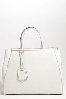 Fendi 2jours Elite Leather Shopper - Lyst