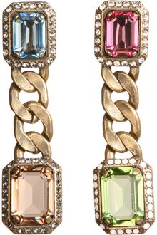 Lanvin Strass Crystal Tutti Frutti Earrings - Lyst