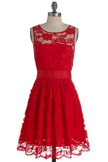 ModCloth When The Night Comes Dress in Red - Lyst