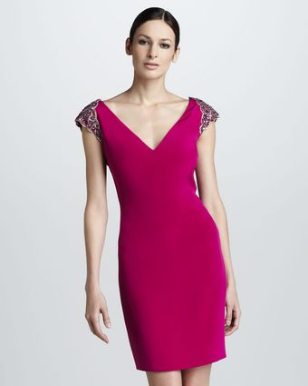 Notte By Marchesa Capsleeve Cocktail Dress - Lyst