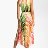 Suzi Chin For Maggy Boutique Print Highlow Hemline Dress in Multicolor (flamingo multi) - Lyst