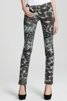 Alice + Olivia Skinny Jeans Printed 5 Pocket in Animal Print - Lyst