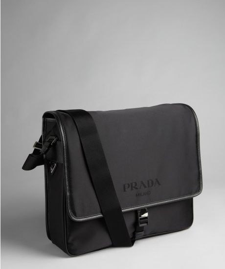 black prada messenger bag