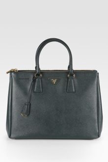 Prada Saffiano Lux Doublezip Tote - Lyst