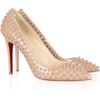 Christian Louboutin Pigalle 100 Spiked Patentleather Pumps in Pink (blush) - Lyst