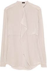 Joseph Prince Silk Crepe De Chine Blouse