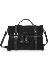 Mulberry Tassel Studded Suede Bag