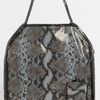 Stella Mccartney Falabella Big Faux Python Tote in Blue (teal) - Lyst