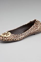 Tory Burch Reva Mini Leopard Printed Ballerina