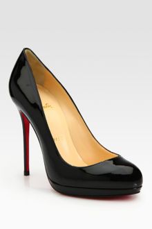 Christian Louboutin Patent Leather Platform Pumps - Lyst