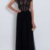 Elie Saab Cap Sleeve Lace Body Gown in Red - Lyst