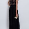 Elie Saab Cap Sleeve Lace Body Gown in Red - Lyst