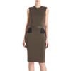 Givenchy Peplum Back Dress in Green - Lyst