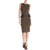 Givenchy Peplum Back Dress in Green - Lyst