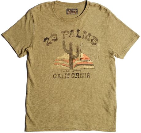 palms lakewood slub tshirt olive lucky brand