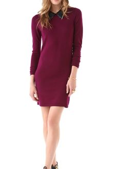 Markus Lupfer Sequined Collar Emma Dress - Lyst