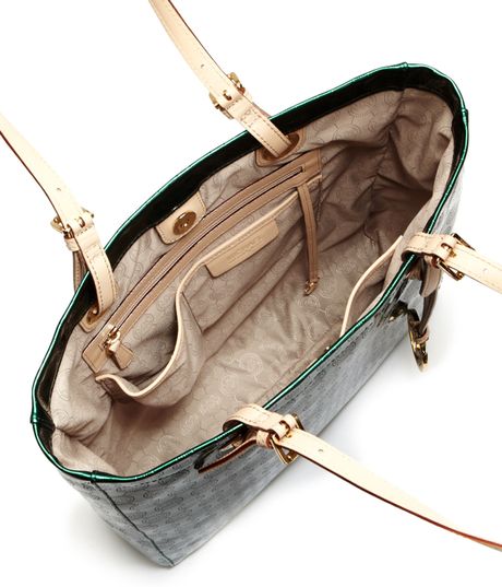 michael kors jet set tote green