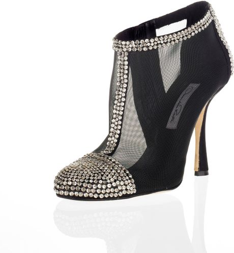 Oscar De La Renta Ottavia Heel Bootie in Black - Lyst