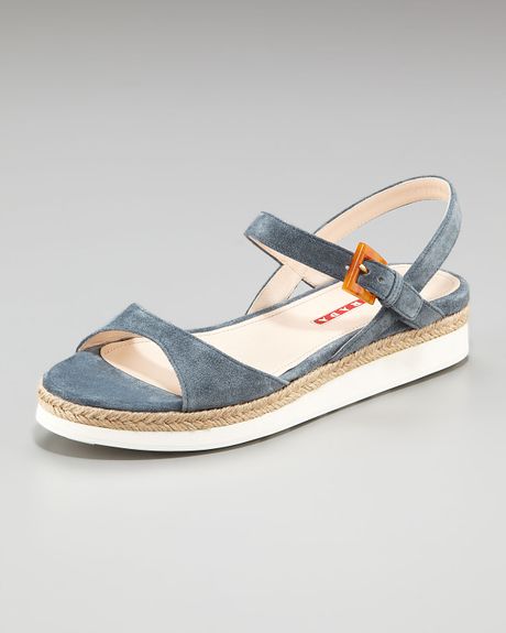 prada espadrilles denim