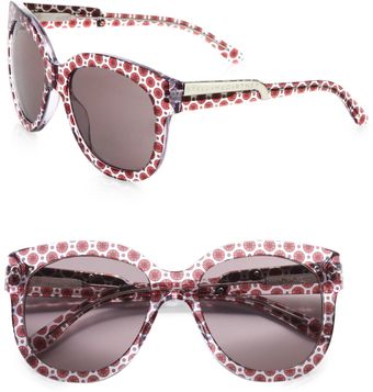 Stella McCartney Printed Wayfarer-Inspired Plastic Sunglasses - Lyst