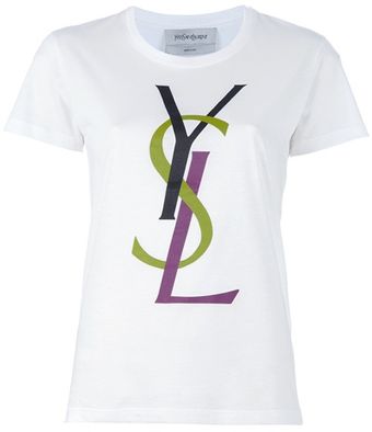 Yves Saint Laurent Printed Tshirt - Lyst