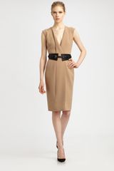 Antonio Berardi Wool Foldover Front Dress