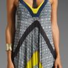 Bcbgmaxazria Runway Maxi Dress in Multicolor (moonlight dark ink) - Lyst