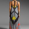 Bcbgmaxazria Runway Maxi Dress in Multicolor (moonlight dark ink) - Lyst