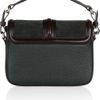 Burberry Texturedleather and Suede Shoulder Bag in Green (forest) - Lyst