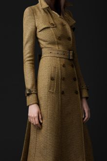 Burberry Prorsum Tailored Wool Trench Coat - Lyst